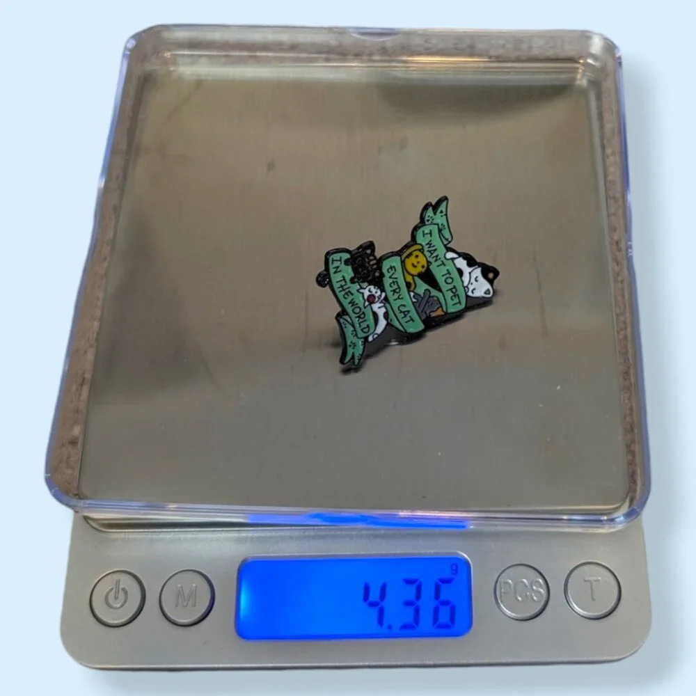 (5/$20) Pet Every Cat Enamel Pin - Picture 3 of 3
